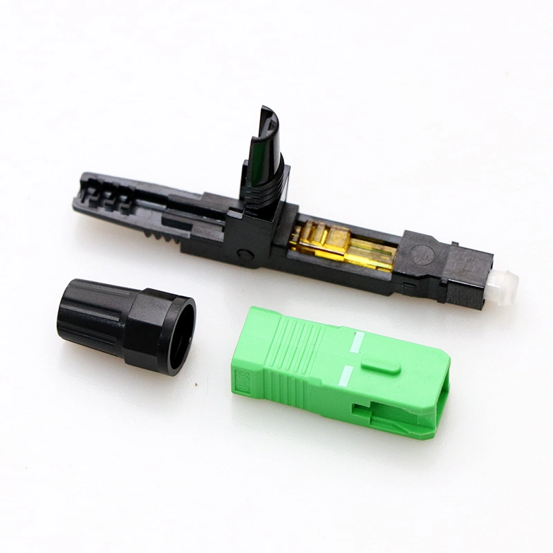 High Quality Fiber Optic Connector Sc/APC Fast Connector Fiber Optic Equipment for FTTH Network