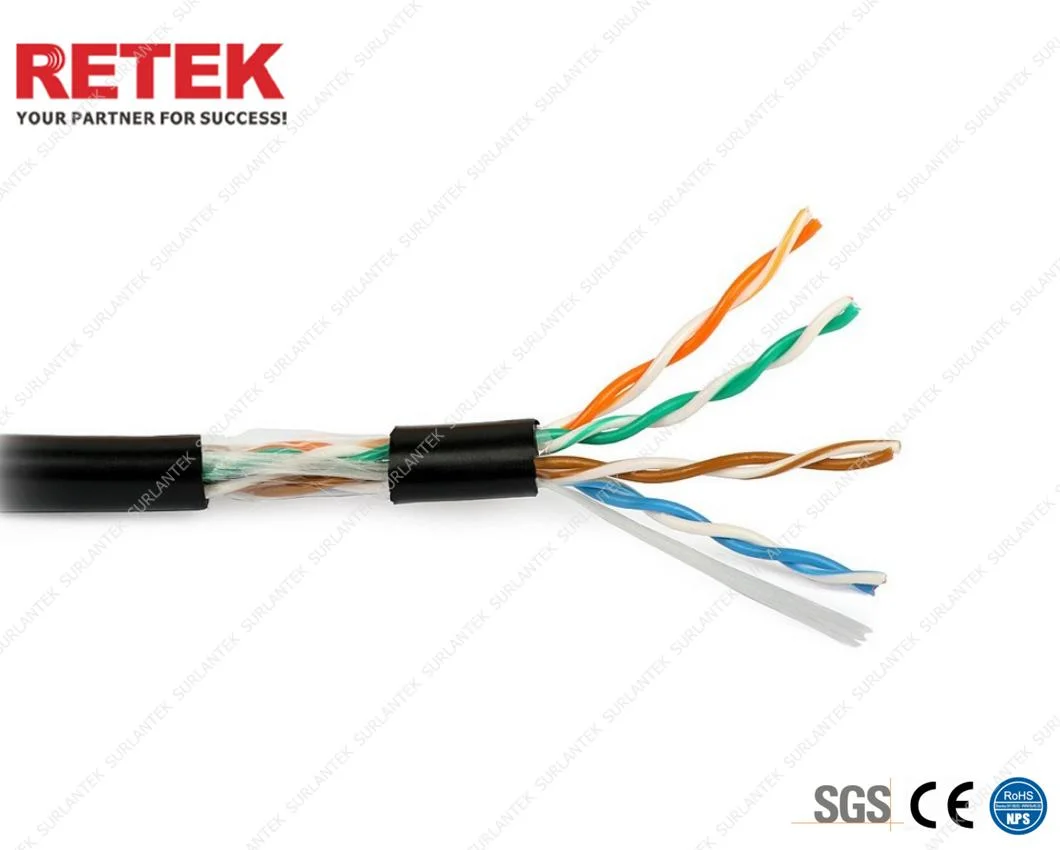 Outdoor Waterproof Jelly Filled UTP Cat5e LAN Cable