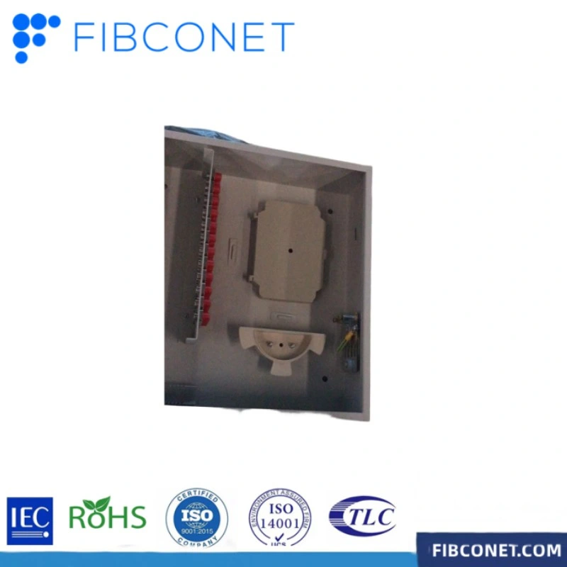 FTTX 1X16 1X8 Cores Wall Mount PP Material Optical Fiber Termination Box