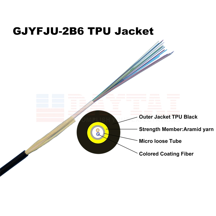 Cold-Resistant Itu-T G. 657A2 Fiber Bend Insensitive Communications Network ADSS Cable 8, 12, 16 ADSS Heavy Duty TPU Cable
