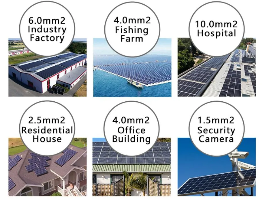 Photovoltaic System Connection Wire Electric Cable Cooper Solar Cable 4mm2 PV Wire Control Electric Wire Coaxial Waterproof Rubber Cable