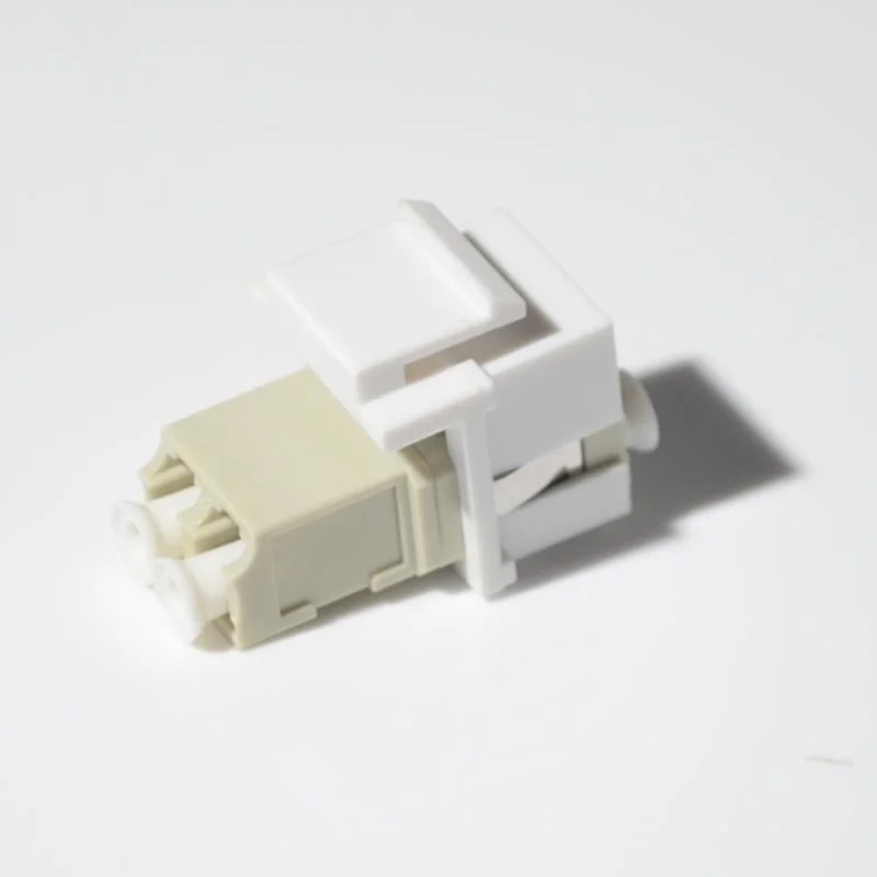 High Quality LC Sc Snap Fitting Duplex Fiber Optic Keystone Jacket Adapter