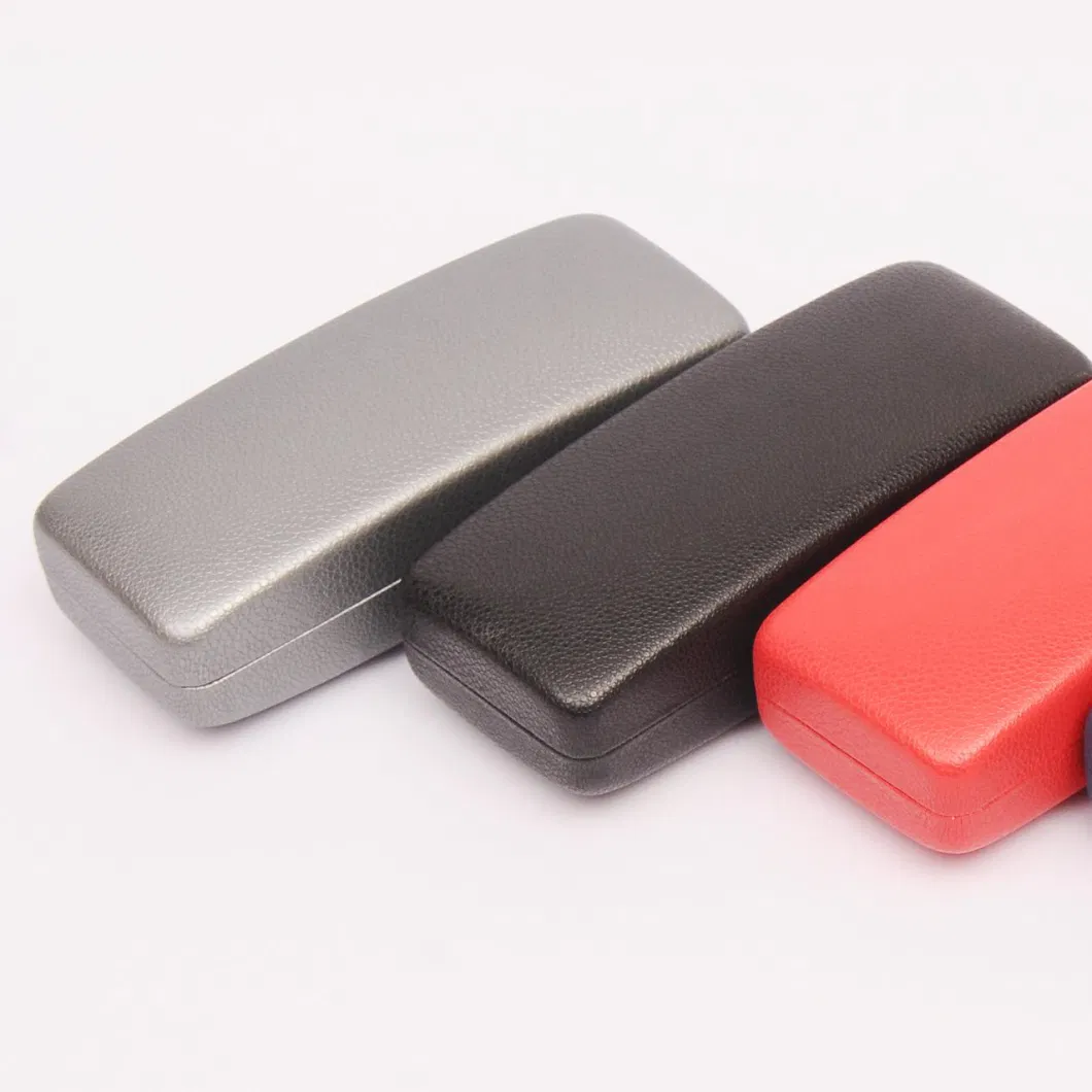 Fashion Optical Frame PU Leather Metal Spectacle Box Glasses Case