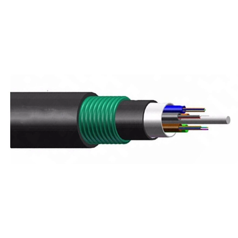 Underground Outdoor Multi Mode 2/4/6/8/12/24/48/96/128/288 Core Armored Cable GYTY53 Fiber Optic Cable