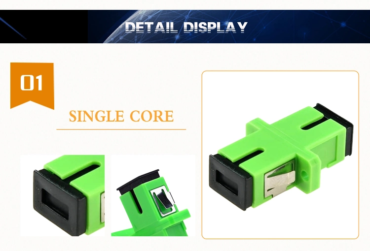 Hot Selling Sc/APC Shutter Networks Pigtail Fiber Cable Optical Adaptor