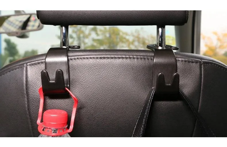 Universal Auto Seat Headrest Hook Storage Hanger Car Vehicle Hooks Back Seat Organizer Holder Clip Car Interior Accessories