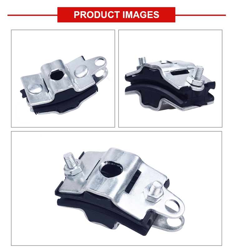 Optic Wire Tension Curved Drop Flat Overhead Suspension Clamp