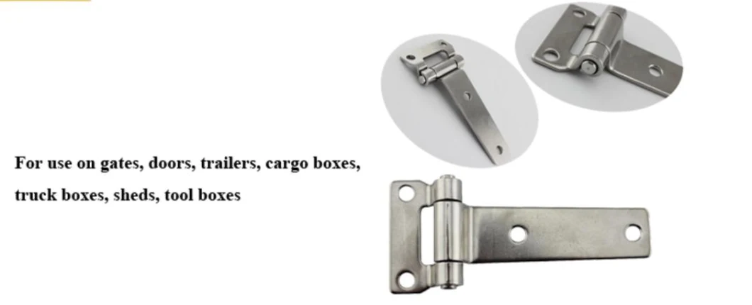 Stainless Steel T Type Container Hinges Deck Cabinet Door Hinge Industrial Wooden Cases Boat Home Hardware Accessories