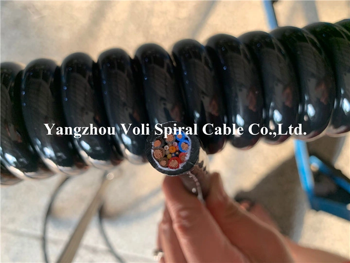 High Flexibility Waterproof Heat Resistant TPU Sheathed Curly Cable Spiral Cable