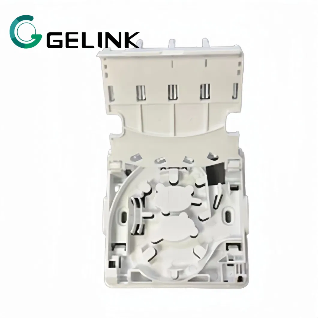 80*80mm High Quality 4core Faceplate Outlet Socket Mini Fiber Optic Termination Box