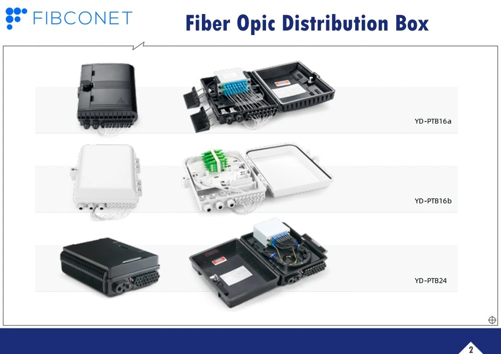 FTTH Indoor Outdoor 8 16 24 Cores Fiber Optic Optical Distribution Terminal Box