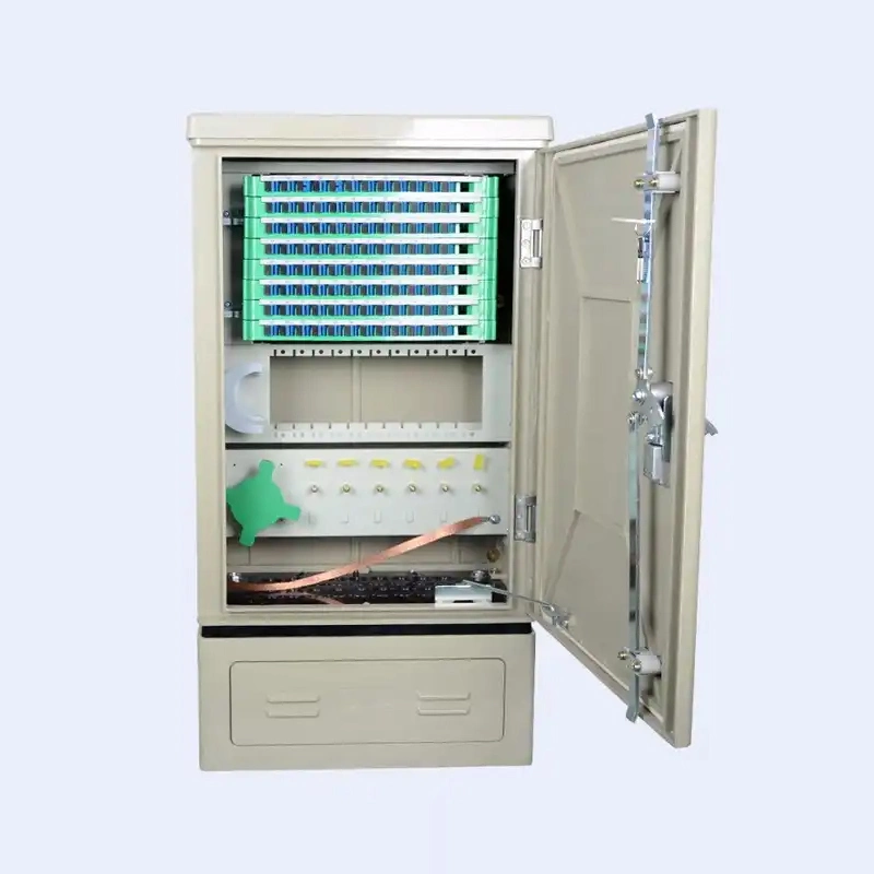 Outdoor 288 Core SMC Fiber Optic Cable Cross Cabinet Fiber Hub