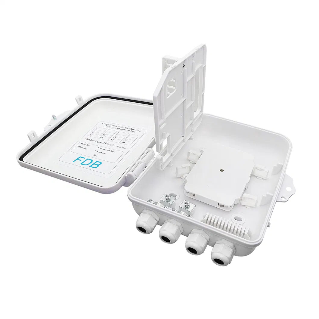 1: 32 Cajas Nap Caixa Box 3 in Port 48 out 48 Core Optical FTTX Fiber Distribution Outdoor IP 65 FTTH Fat Black Box
