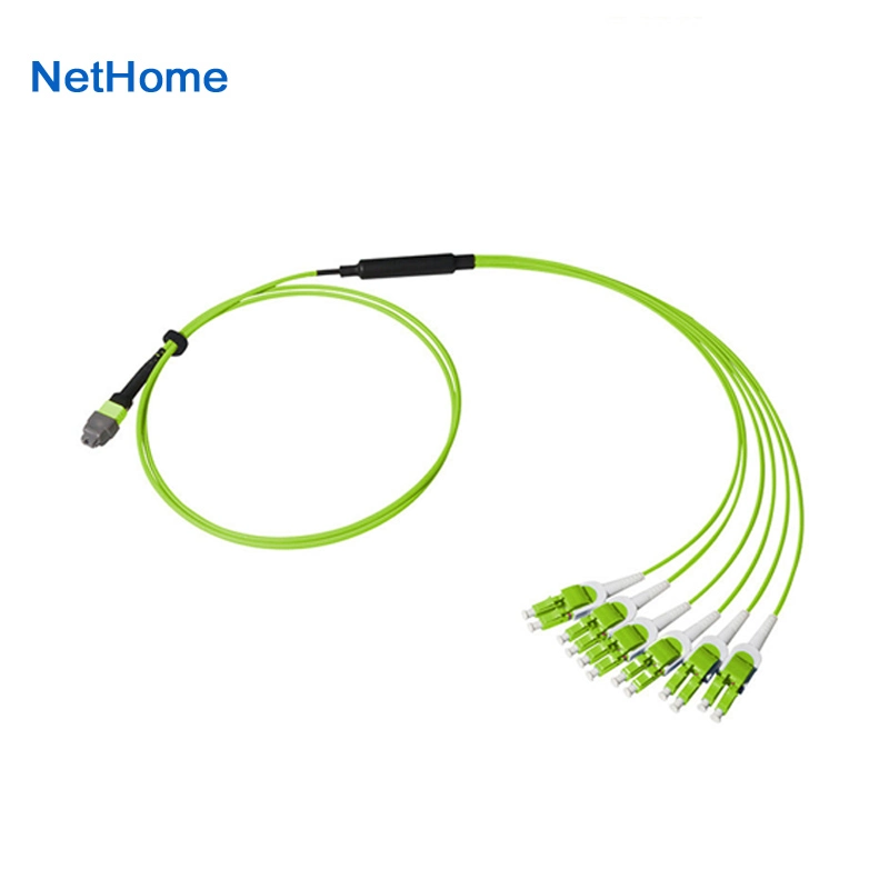 12f LSZH 3.0mm Trunk Cable Om5 MPO-MPO Fiber Optic Patch Cord