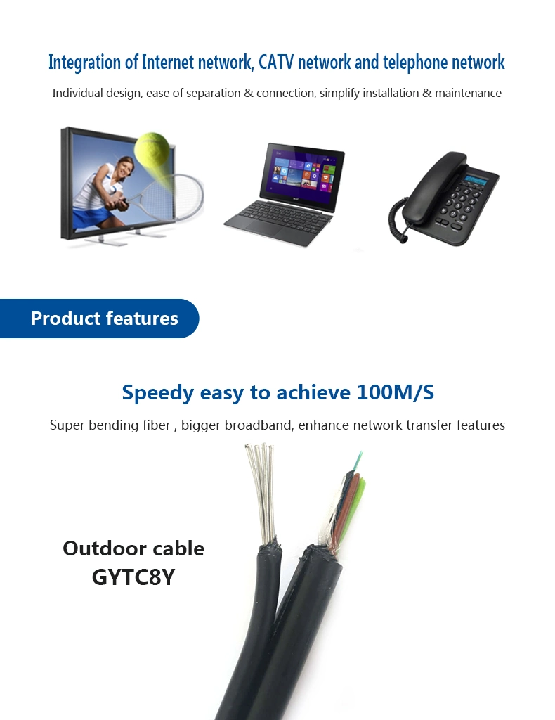 Fiber Optic Cable of Self-Supporting Installation 288 Core