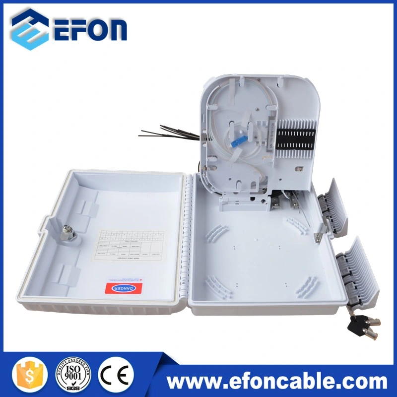 Hot Sale 16 Core Plastic FTTH Outdoor Fiber Optic Terminal Box