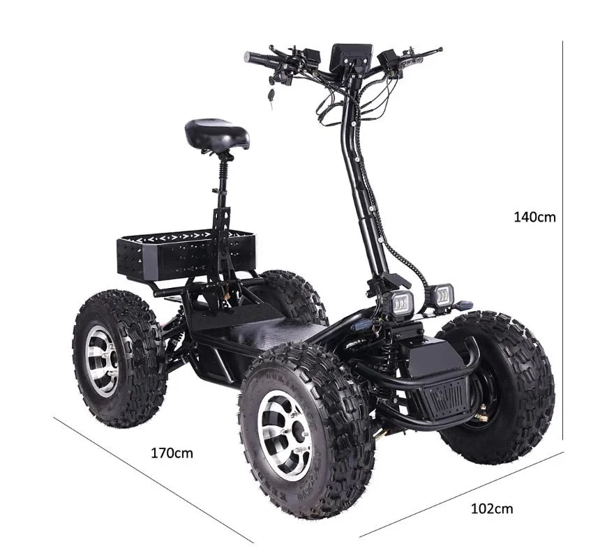 Four-Wheel Powerful off-Road Scooter Electric ATV 10000W Motor Scooter