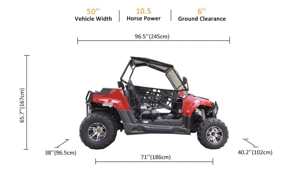 All Terrain Vehicle Quadriciclo 200cc Quad ATV UTV