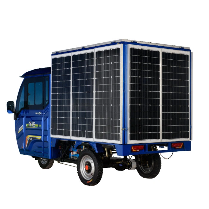 Solar Battery Operated Loader Three Wheeler Load Carrier Price Van 3 Wheelers Moto