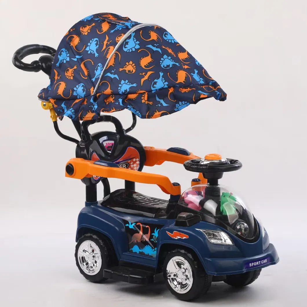 Bestselling Children&prime;s Twist Car/Four-Wheel Baby Rocking Bike/with Music/with Push Handle