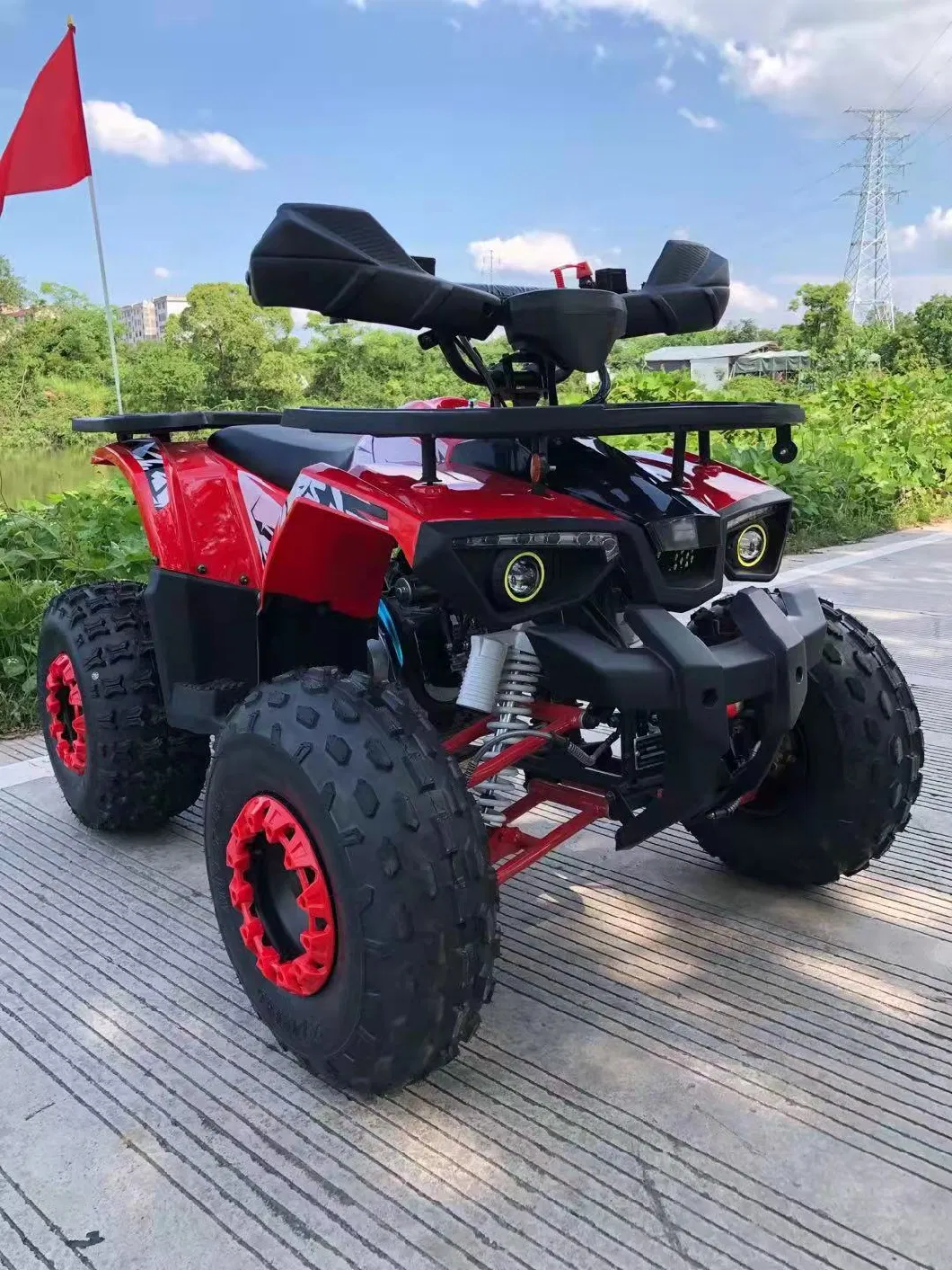 Fangpower Popular Cheap ATV Quad 125cc Quad Bike 4 Stroke Four Wheeler Mini Moto Automatic ATV