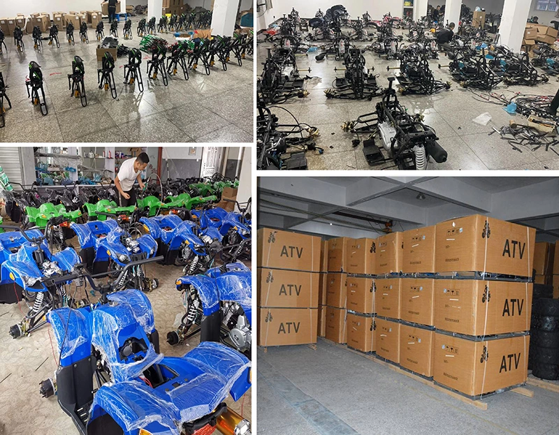 Factory Direct Sales 300cc Farm Quad China 4X4 150cc 49cc Motor for Adults Vehicle 125cc Accessories Import 110cc Timber Trailer Kids 400cc ATV
