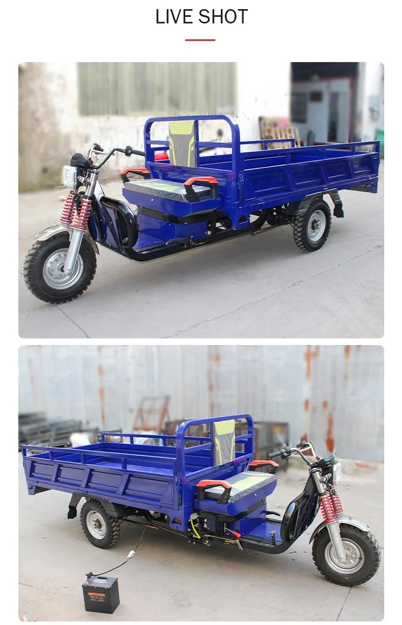 Large Load Capacity Battery Operated Tricycle Motorcycle