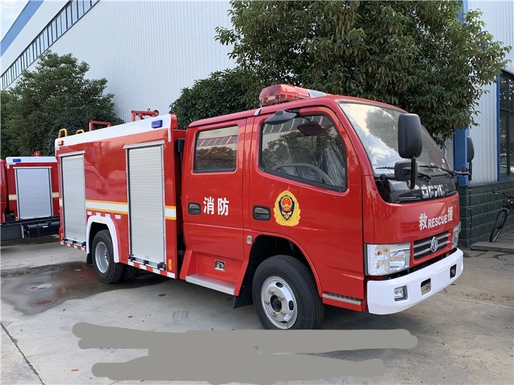 Factory Direct Sales DFAC 4X2 Double Row Cab 3000 Liters Water Tanker Fire Fighting Trucks Used Cars Special Vehicle Made in China