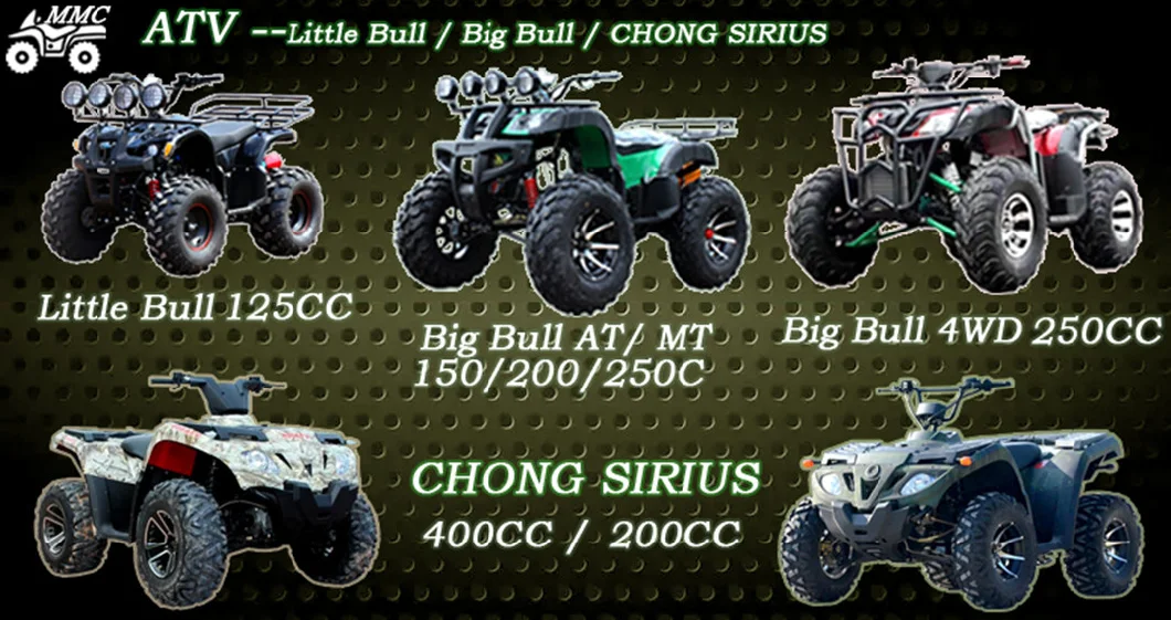 ATV 300cc Automatic Big Bull off-Road Four-Wheel Motorcycle Adults Mountain Atvs Gasoline ATV 150cc 200cc 4X4 Buggy ATV 250cc Farm 4X4 ATV