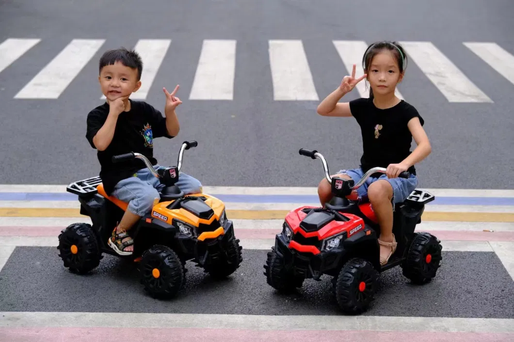 Kids Ride on ATV Car 12V Battery Powered Electric 4-Wheeler 2 Speed Kid Quad Bike LED Headlights