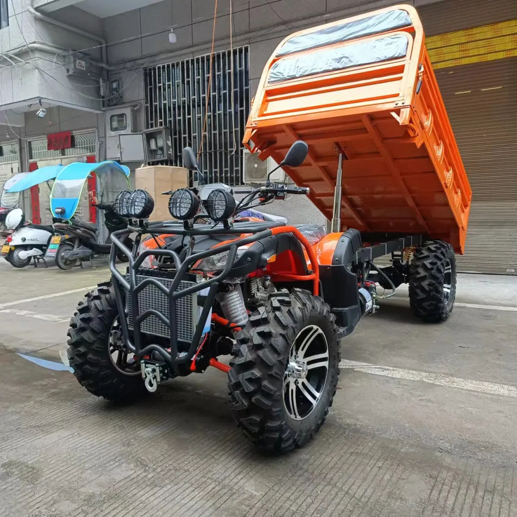 2022 New Farm ATV 250cc Water-Cooled Quad Bike Farm ATV with Trailer