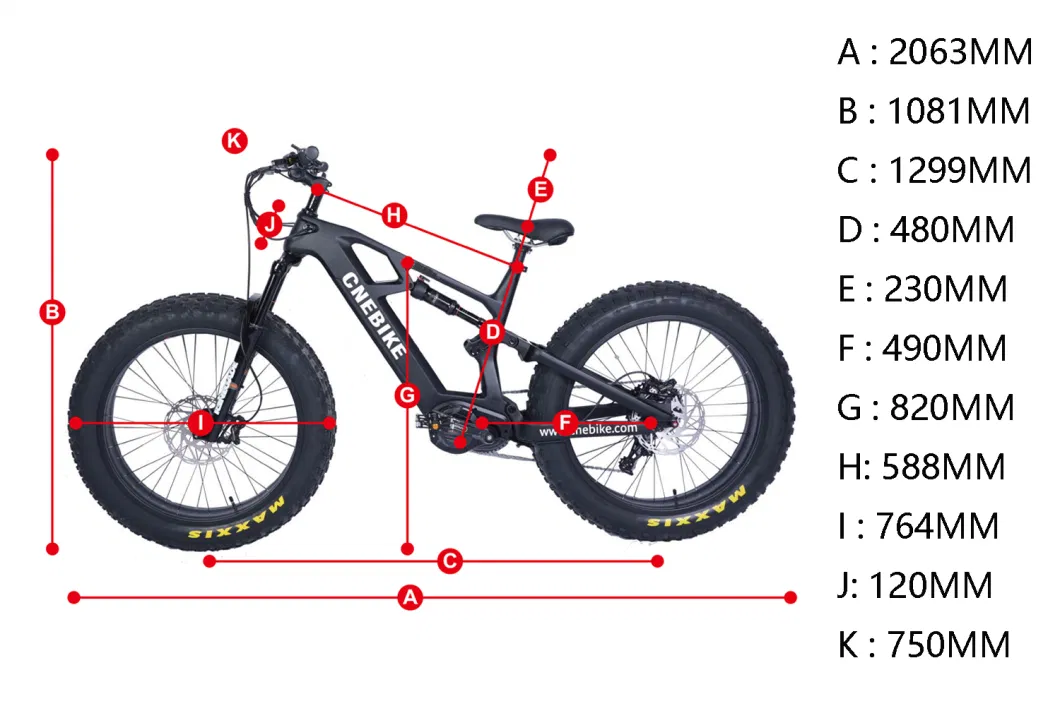 26&quot; Fatbike Fat Tire Electric Dirt City Bike Mountain Bike with 1000W Quad Pistons Hydraulic Disc Brake E Bikes