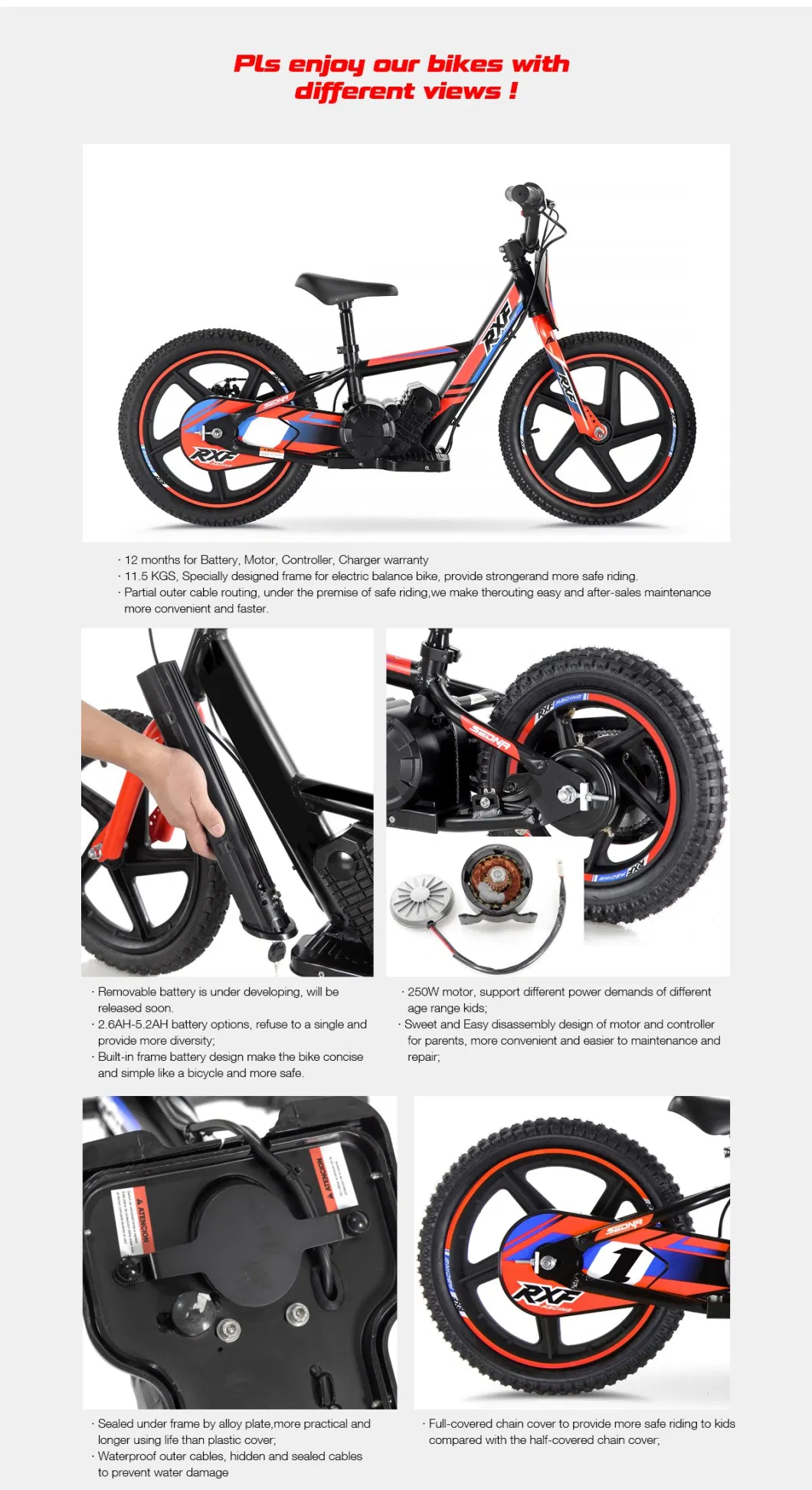 China Apollo Rxf Kids Electric Bike Electric Balance Bike