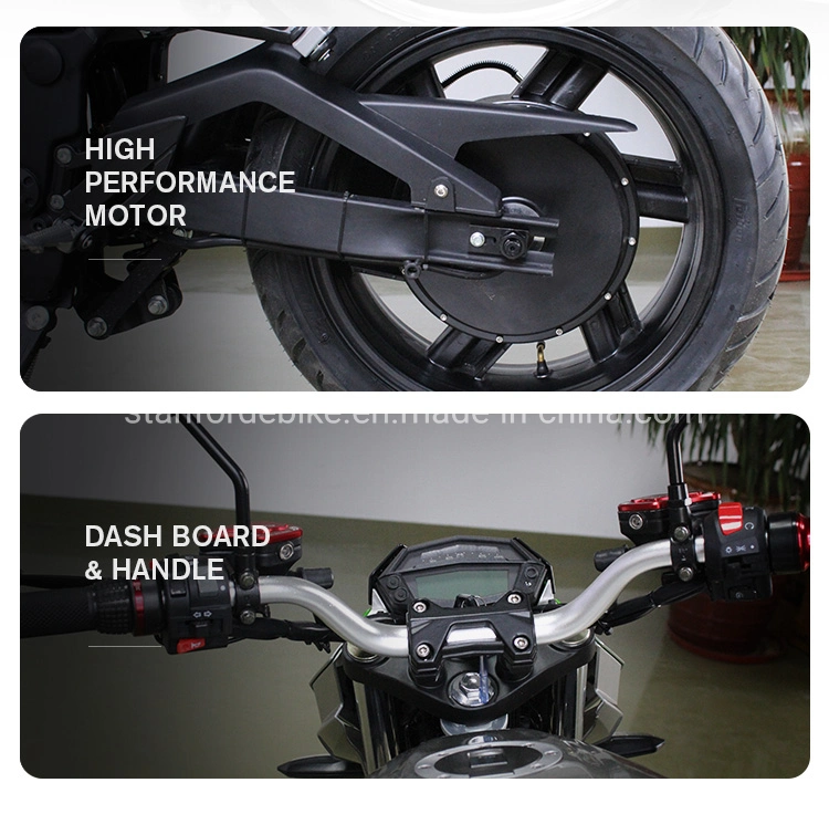 Two Wheel 5000W to 10000W Adult Electric Racing Motorcycle