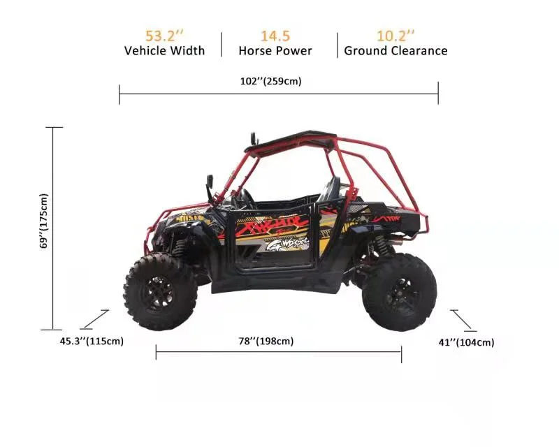 250cc Go Carts Gas Powered Dune Buggy Mini Atvs Utvs