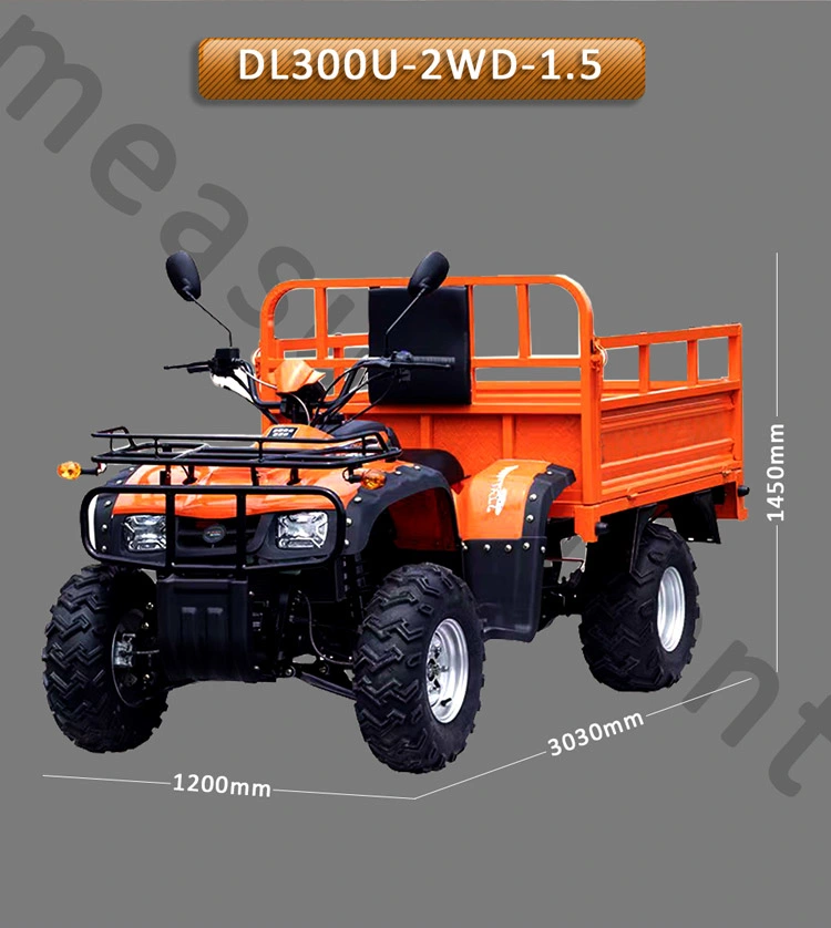 Good Quality and Reasonable Price 11.5kw 250cc Agricultural ATV&UTV with Trailer