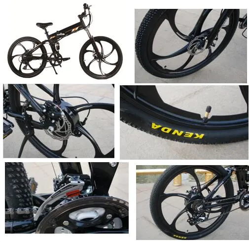 26&quot; Folding Adult Electric Quad Bike Magnesium Alloy Wheels