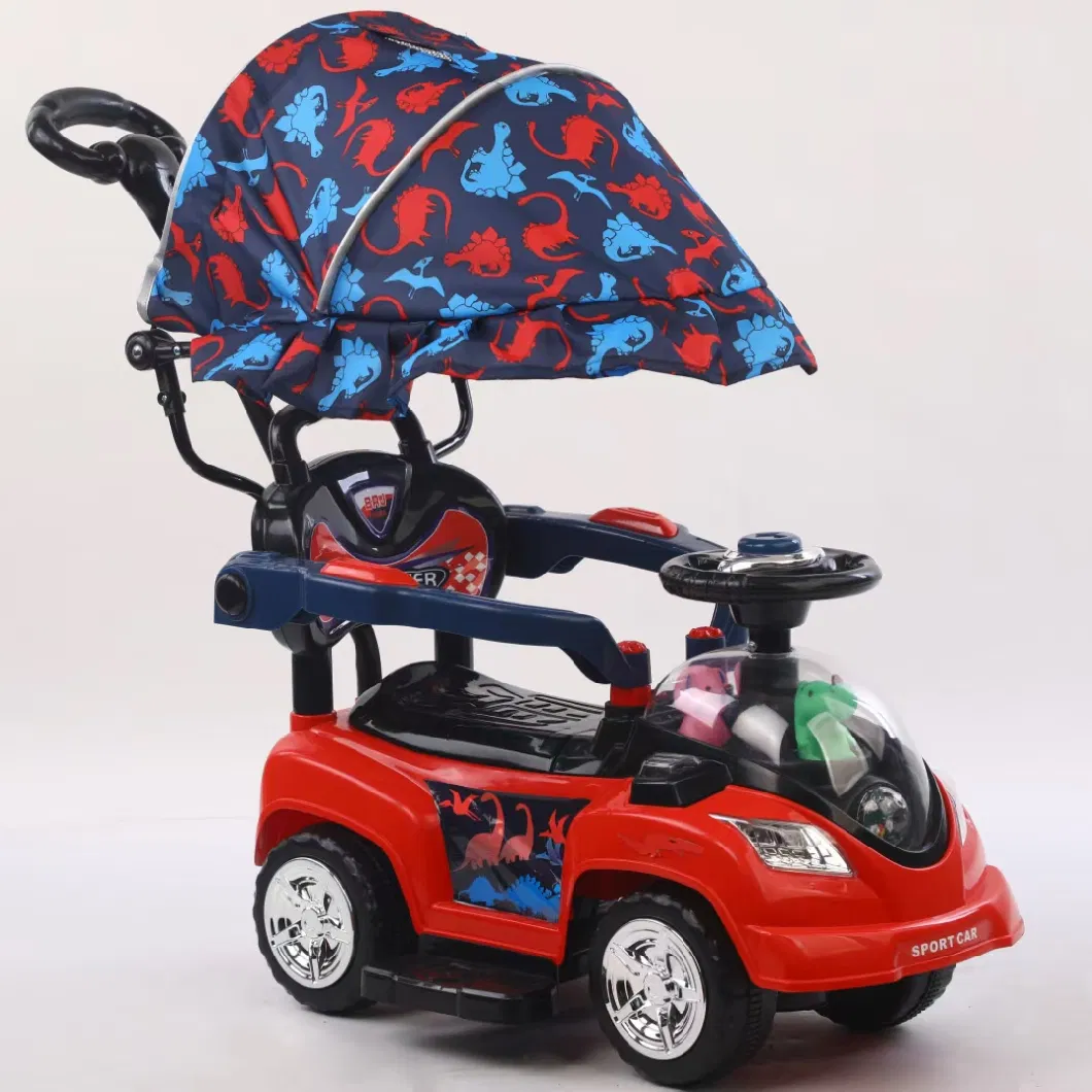 Bestselling Children&prime;s Twist Car/Four-Wheel Baby Rocking Bike/with Music/with Push Handle