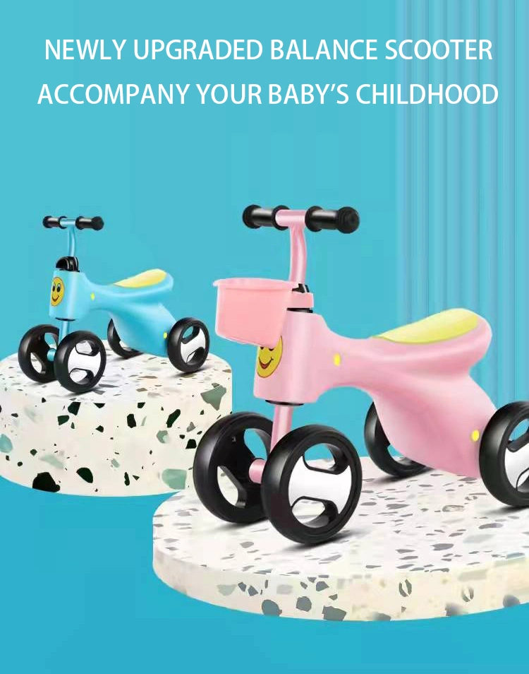 Best Sale 12-Inch Balance Bike Children&prime;s Toy Bike for 2-8 Years Children&prime;s Balance Bike Four-Wheel Scooter Children&prime;s Toy Car
