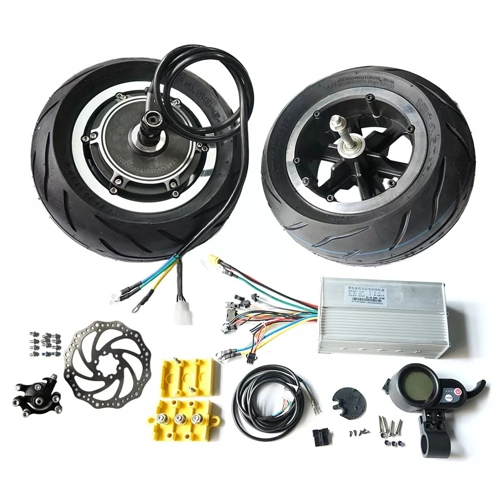 10 Inch 60V 3000W Electric Scooter Hub Motor Conversion Kit with Front Wheel