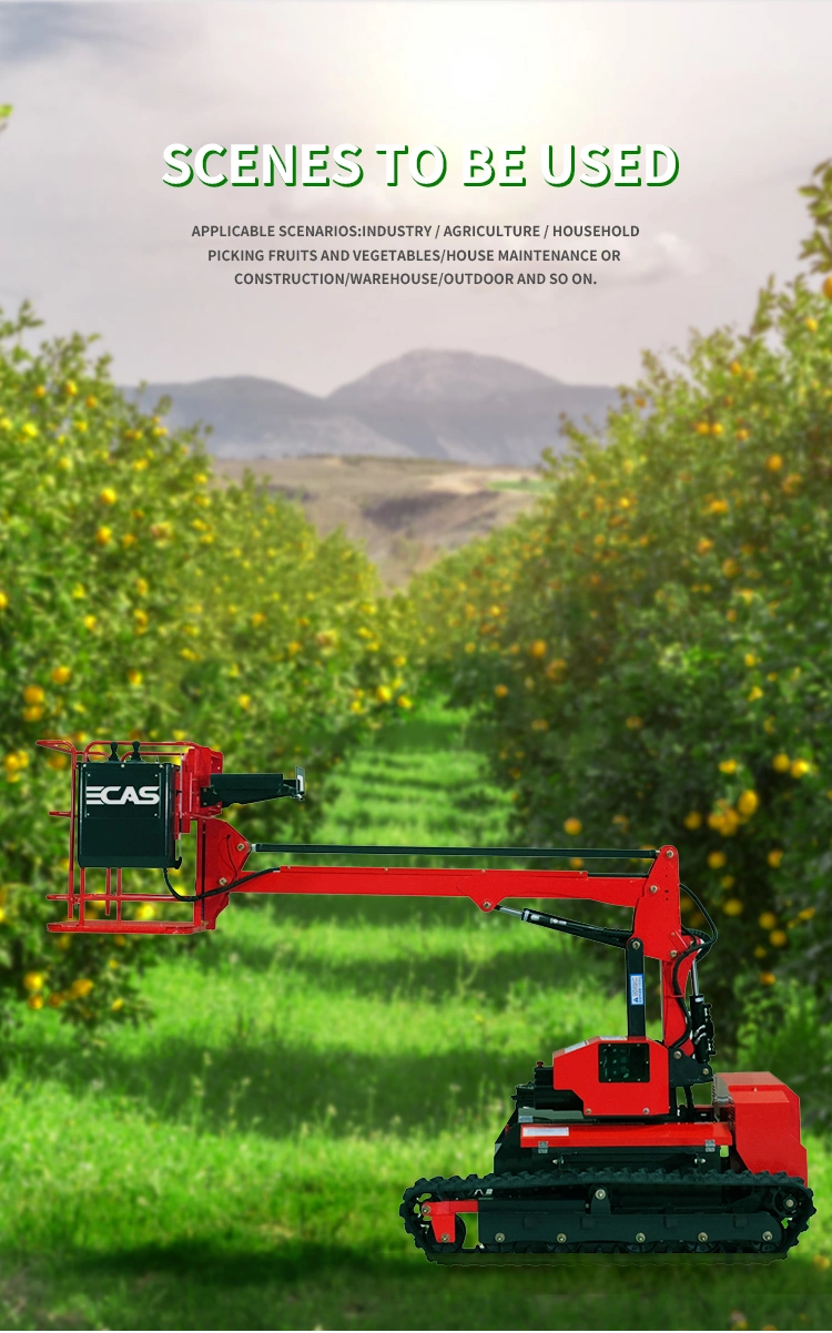 Ecas-100K All Terrain Available Cherry Picker Power Lift Table Electric Agriculture Vehicle