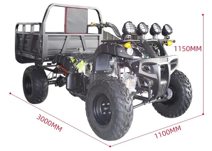 4X4 Four-Wheeled Axle Drive Adult High Performance Hill Climbing 400cc 500cc 800cc Atvs