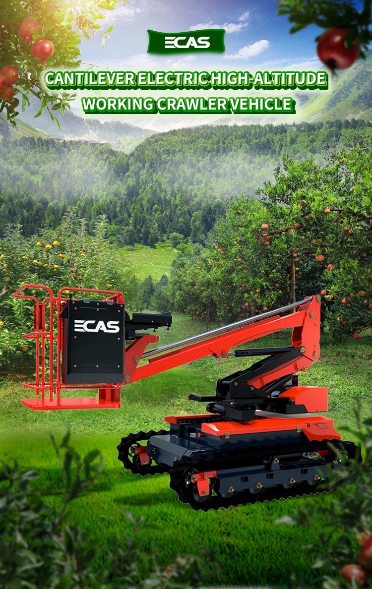 Ecas-100K All Terrain Available Cherry Picker Power Lift Table Electric Agriculture Vehicle