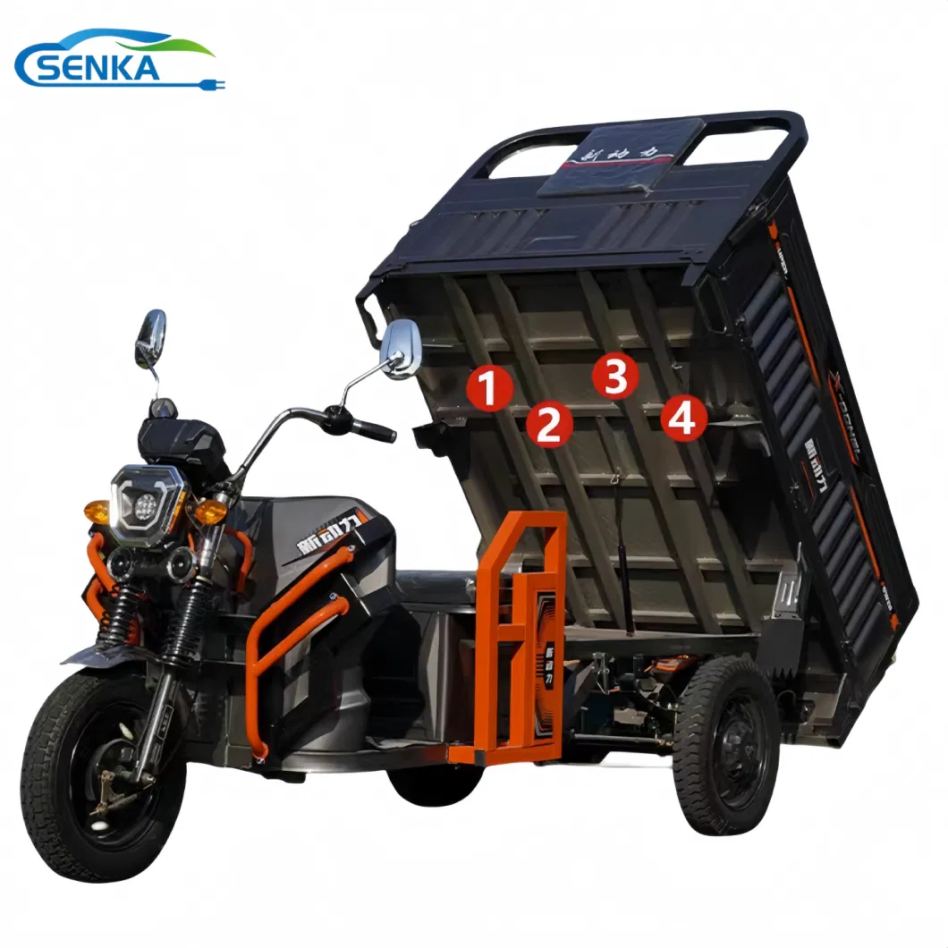 Senka Green Mobility Tricycle E-Bike for Cargo Loader Three Wheeler Electric Motor Tricycle