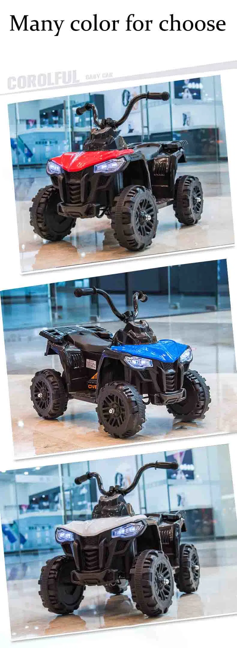 Kids Battery Operated Powerwheels ATV 4 Wheels Quad for Kids Electric Car