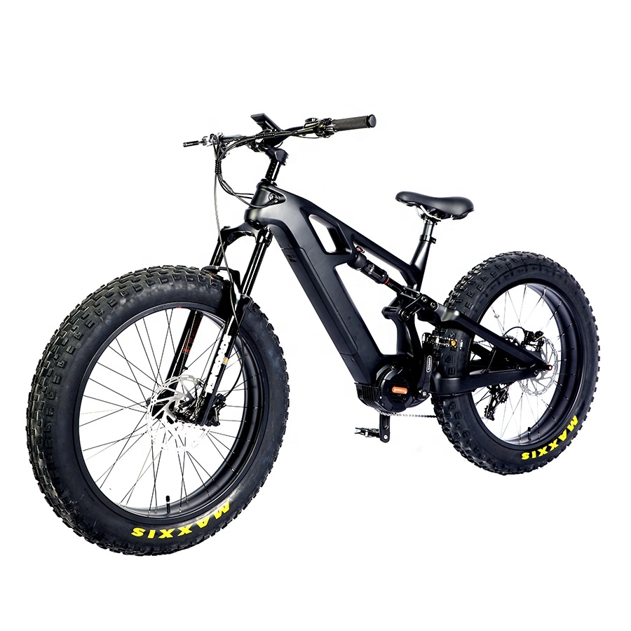 26&quot; Fatbike Fat Tire Electric Dirt City Bike Mountain Bike with 1000W Quad Pistons Hydraulic Disc Brake E Bikes