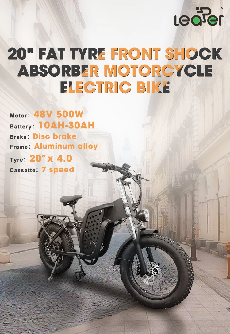 48V 15ah Li-ion Battery Adult off Road Quad Electric Fat Tire Bike