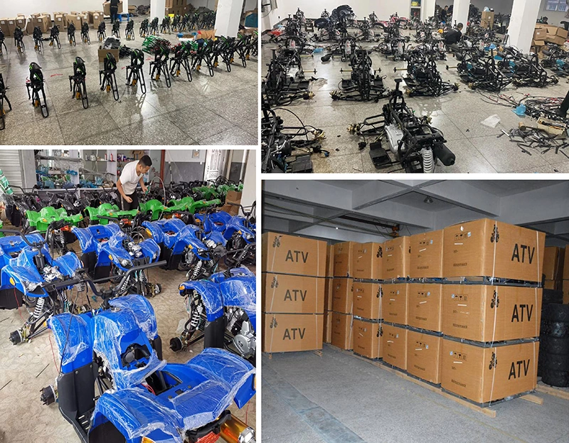 4X4 Quad 150cc 50cc 4 Stroke Agriculture Belt Cart Gasoline Rim 10 Spacer with Steering Wheel Wood Trailer ATV320 ATV4X4 ATV