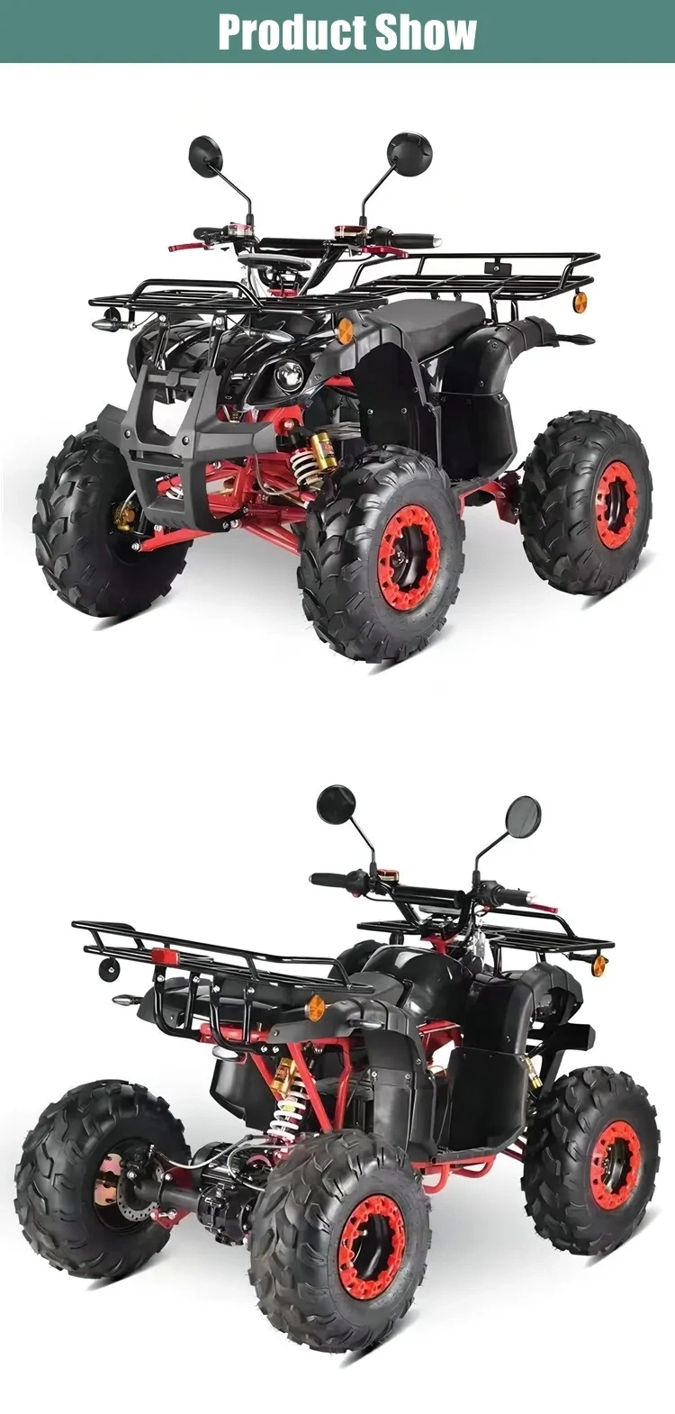 Electric ATV 60V off Road Adult 2000W Mini ATV Quad Bikes for Sale 4 Wheeler Quad ATV for Automatic Quad Bikes for Sale