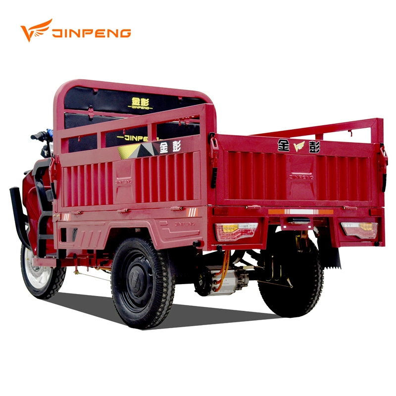 Jinpeng 2023 Three Wheel Electric 1500W72V Trike Tricycle 3 Wheeler for Cargo Delivery or Small Package Delivery